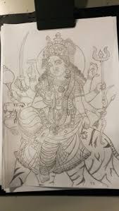 Dessin préparatoire d’une représentation culturelle